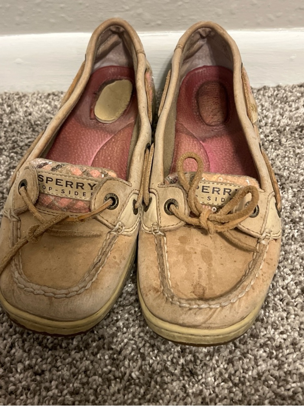 Sperry Women's Beige/Tan Boat Loafers